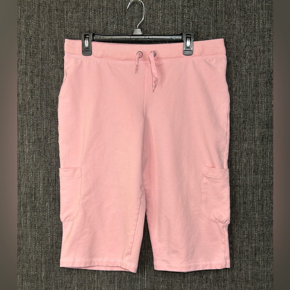 Pink Prospirit Athletic Shorts with external pockets, size L